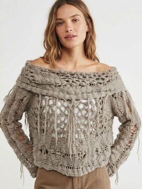 Free People Knit Chunky Sweater